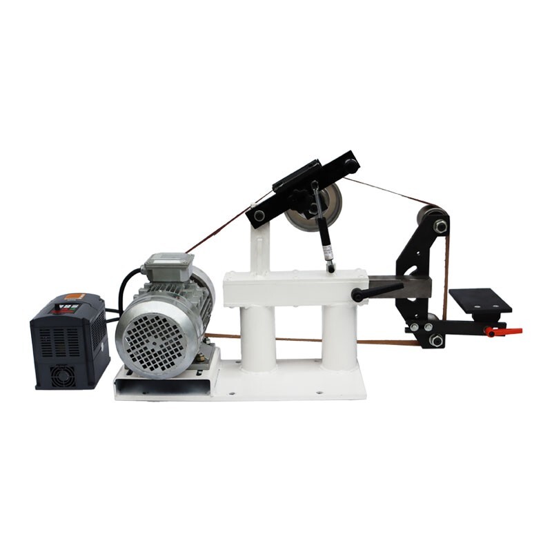72″-82″ Sand-Belt Grinder with 3 Grinding Wheel for Arc/Flat/Concave Grinding