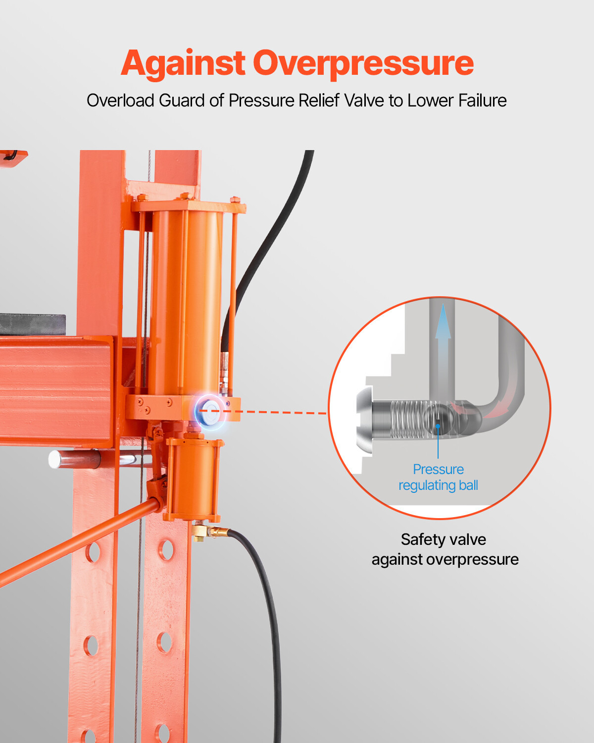 50 T Hydraulic Shop Press Hydraulic Press with Press Plate for Bending