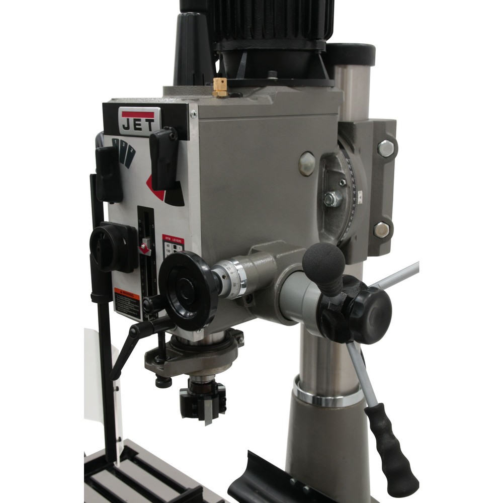 JET 351140 Heavy-Duty JMD-40GH Geared Head Mill Drill with Newall DP700 New