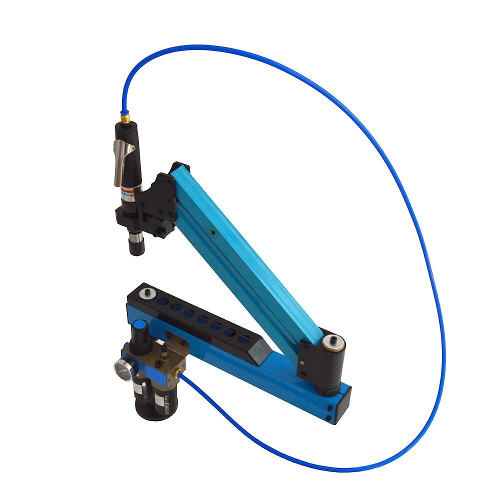 Pneumatic Vertical Tapping Machine Drilling Threading Tool Flexible Arm M3-M12