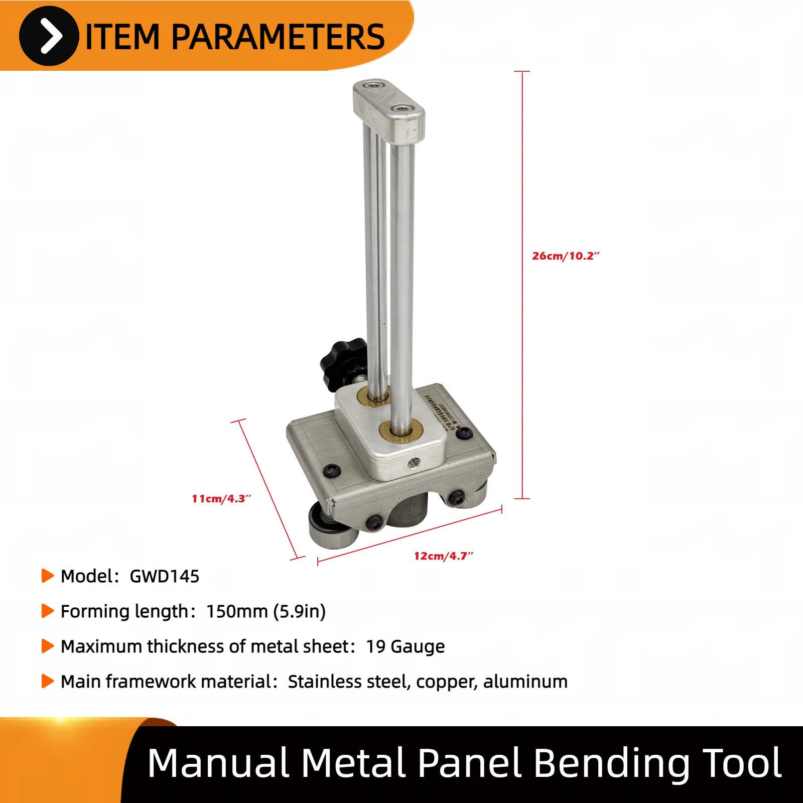 Manual Color Steel Sheet Metal Panel Bender Single Head for Wave/Arch Shapes
