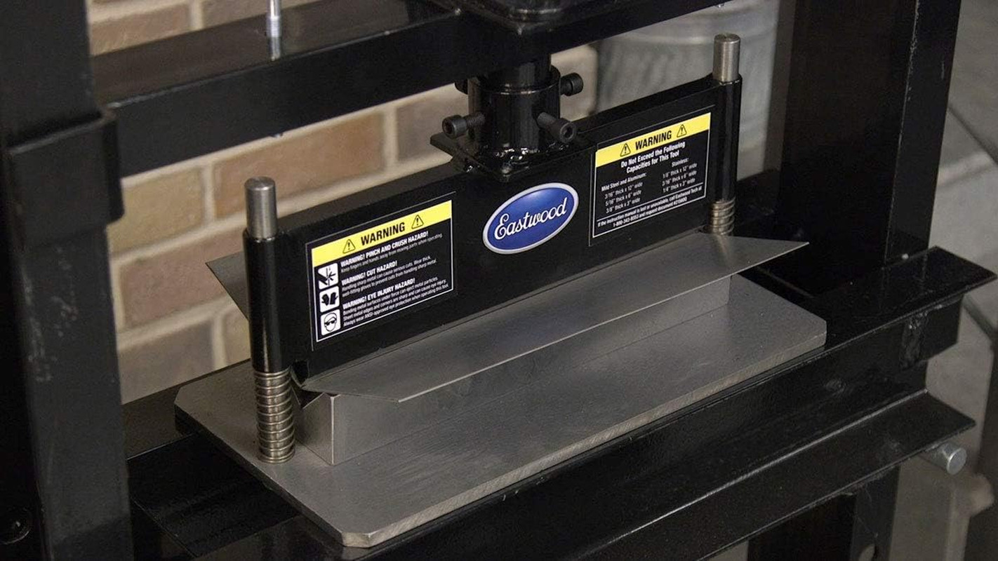 Eastwood Press Brake Attachment for Standard 12/20 Ton Hydraulic Shop Presses