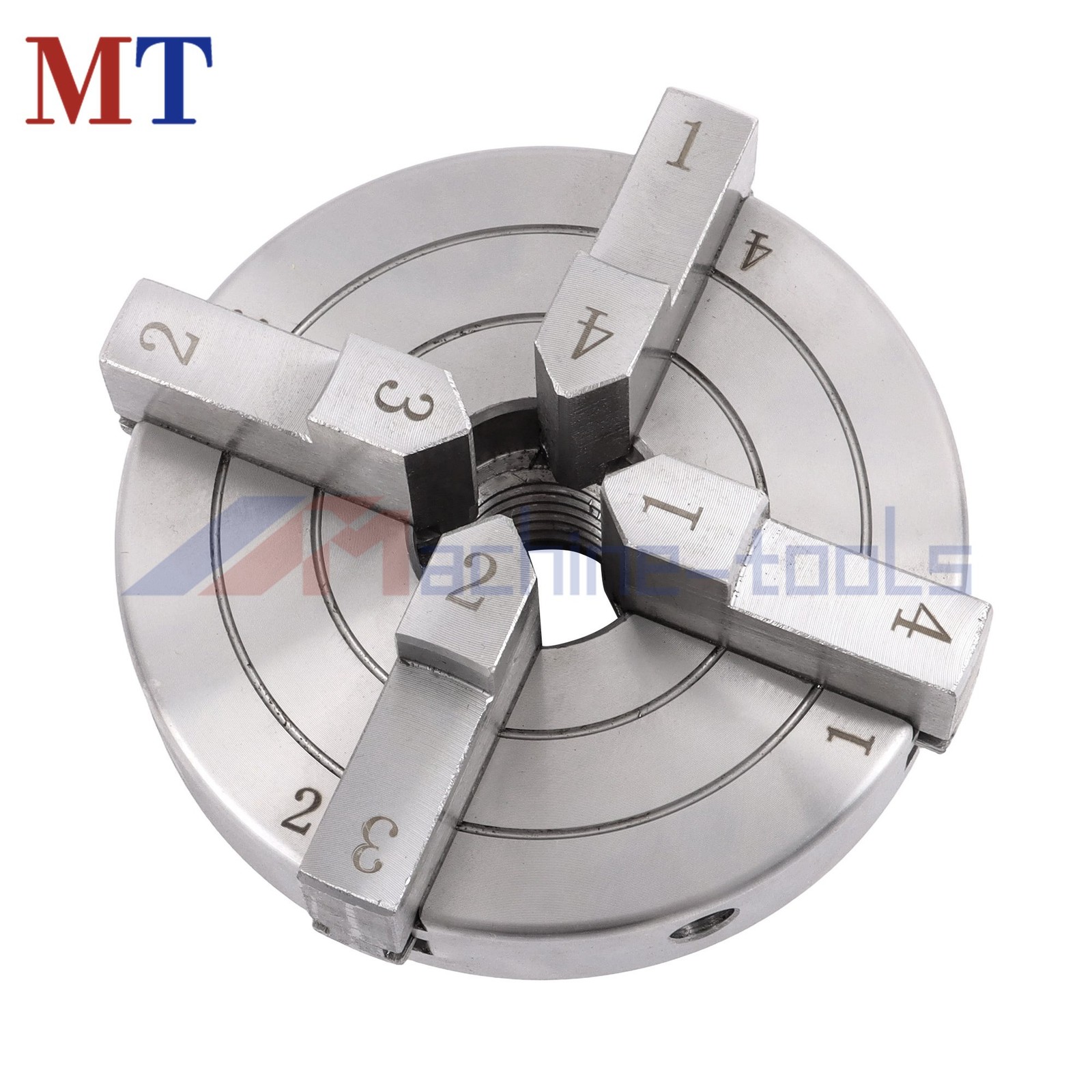 4″ Industrial Grade 4 Jaw Lathe Chuck 1×8 TPI Self Centering Thread