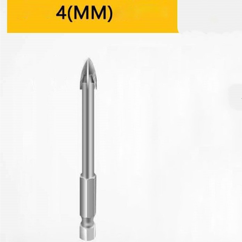 4mm Drilling Multifunctional Cemented Carbide Cross Triangle Drill Bit 10Pcs