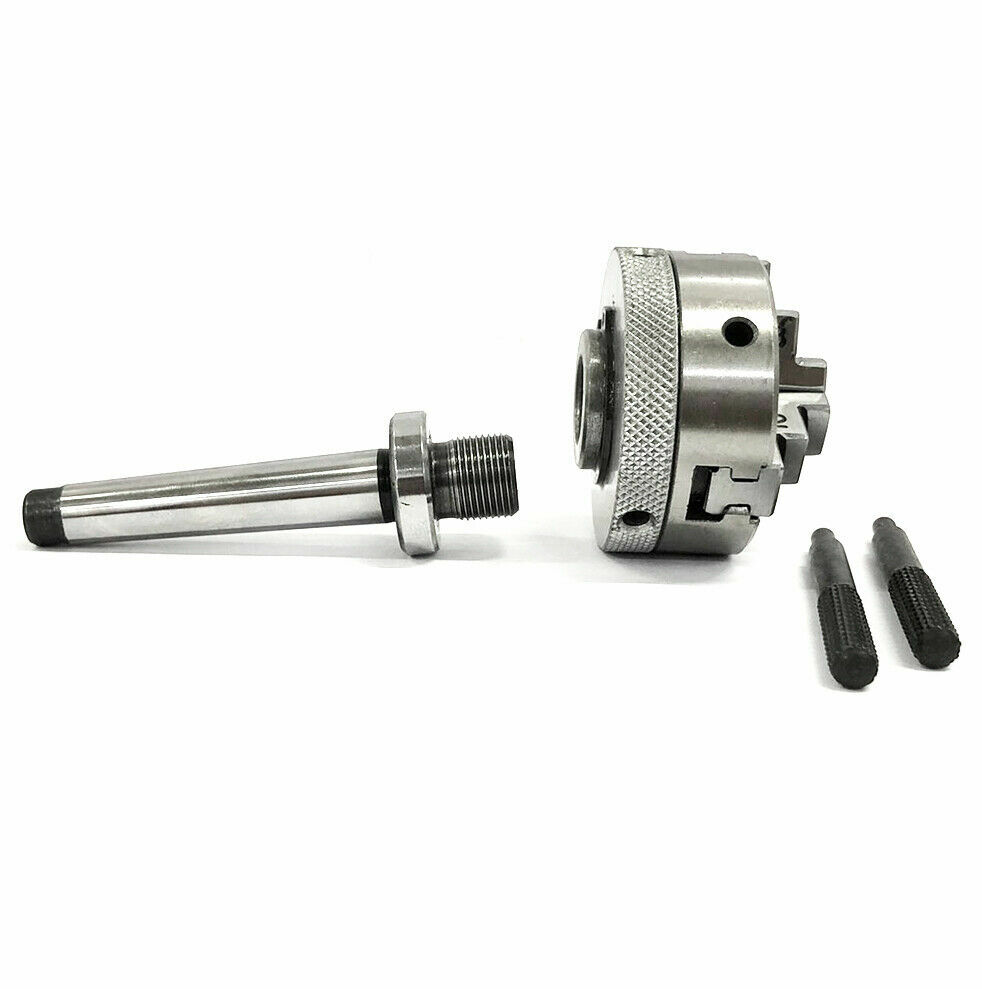 50mm 3 Jaw Self Centering 2″ Inch Mini Lathe Chuck ,14×1 Thread MT2 Arbor