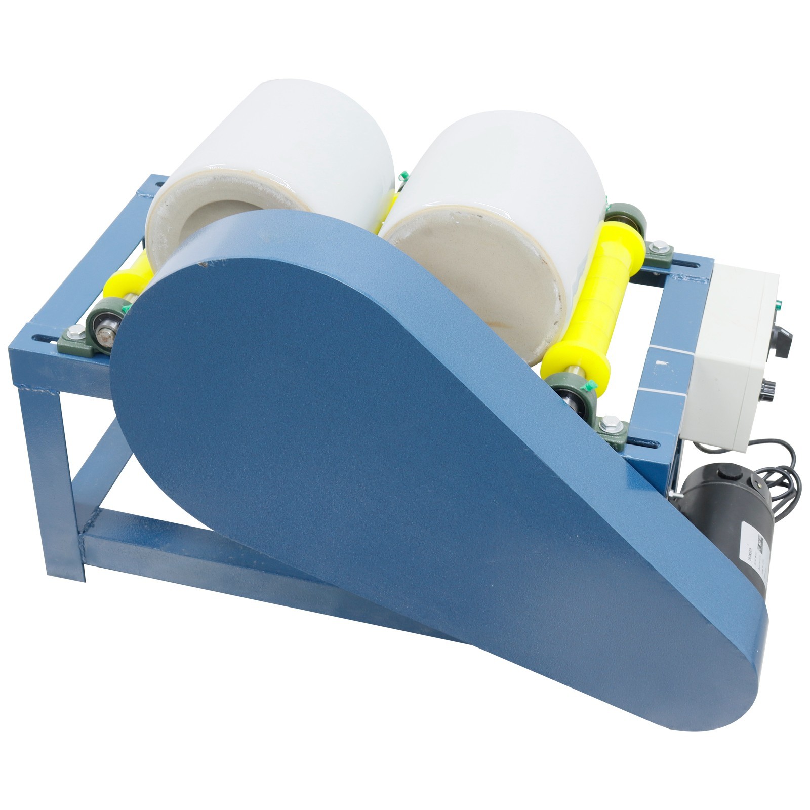 220V 550W Horizontal Drum Small Lab Ball Mill Enamel Grinding Glaze Quartz Sand