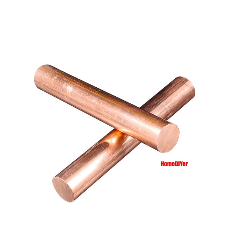 T2 Copper Round Bars Solid Profile Rods Diameter 8mm- 100mm Length 100mm- 300mm