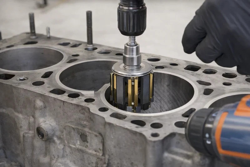 Adjustable Engine Cylinder Honing Machine Kit with Replaceable Abrasive Stones