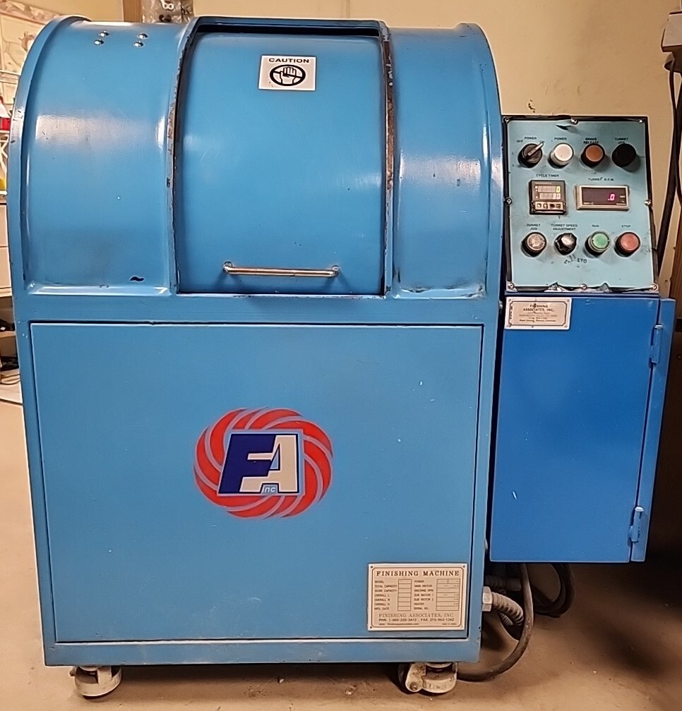 FINISHING ASSOCIATES, VC-12 Industrial centrifugal barrel finisher