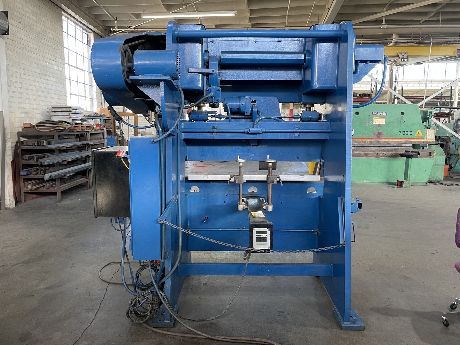 Chicago Dreis & Krump 6′ X 90 Ton Mechanical Press Brake 5 HP w/ Electronic Back