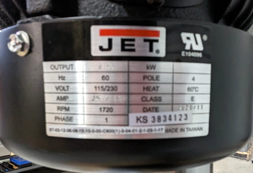 Jet Drill Press JDP-20-VS-1 FWD/REV 3MT 115 & 230V 354230 Scratch &