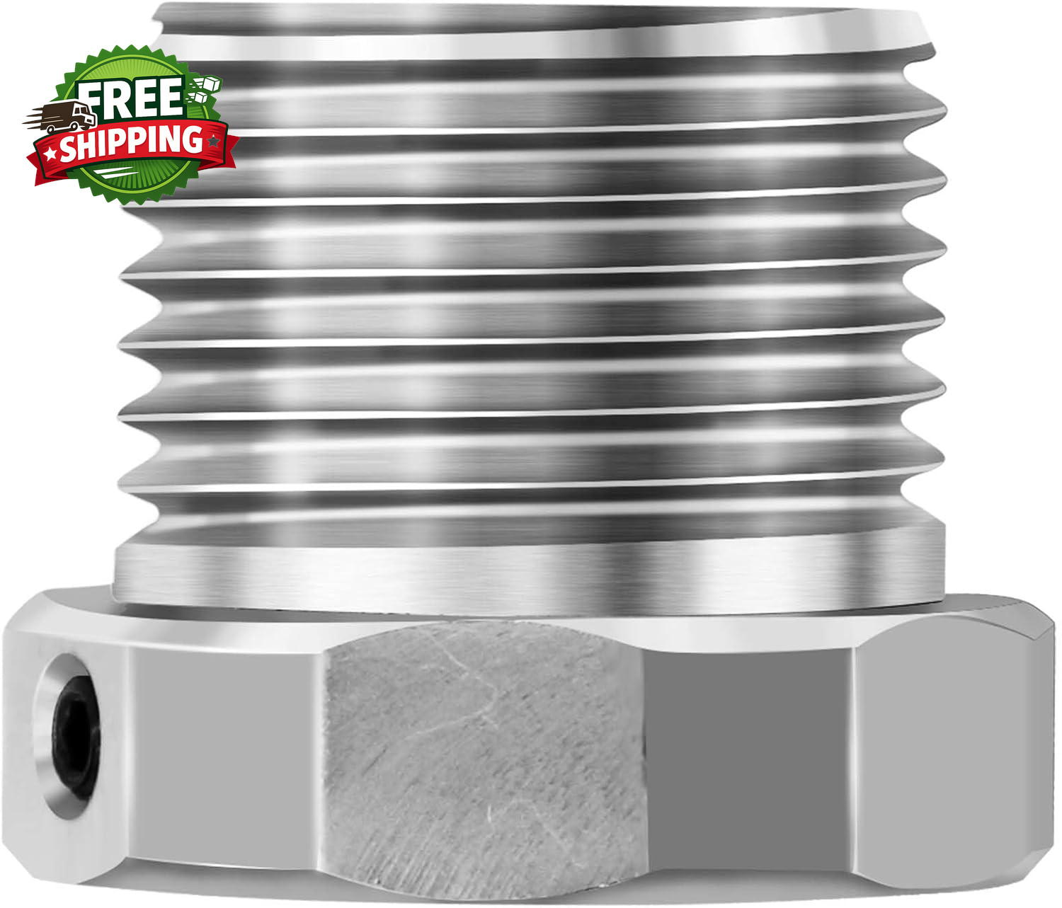 Lathe Headstock Spindle Adapter,Converts 1″X8 TPI to 1-1/2-8 TPI for Woodworking