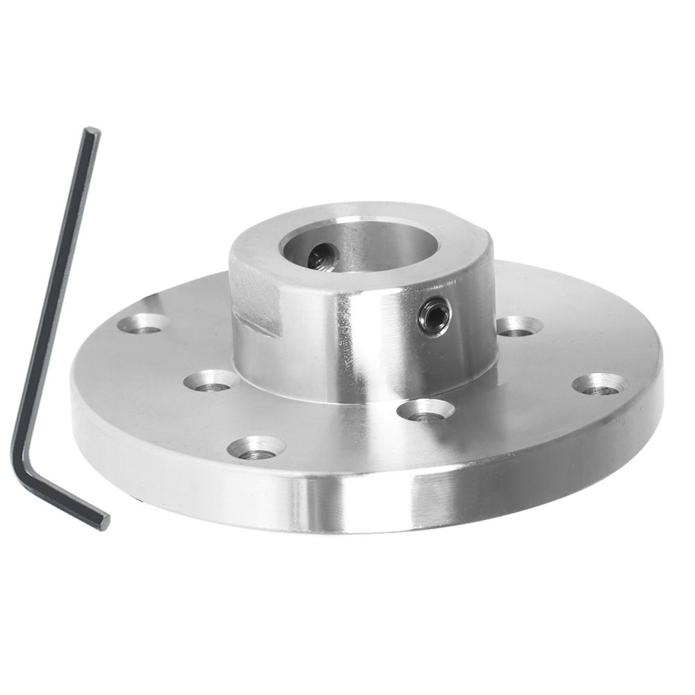 4″ Steel Wood Lathe Face Plate 1″ x 8tpi Threaded with Set Screws