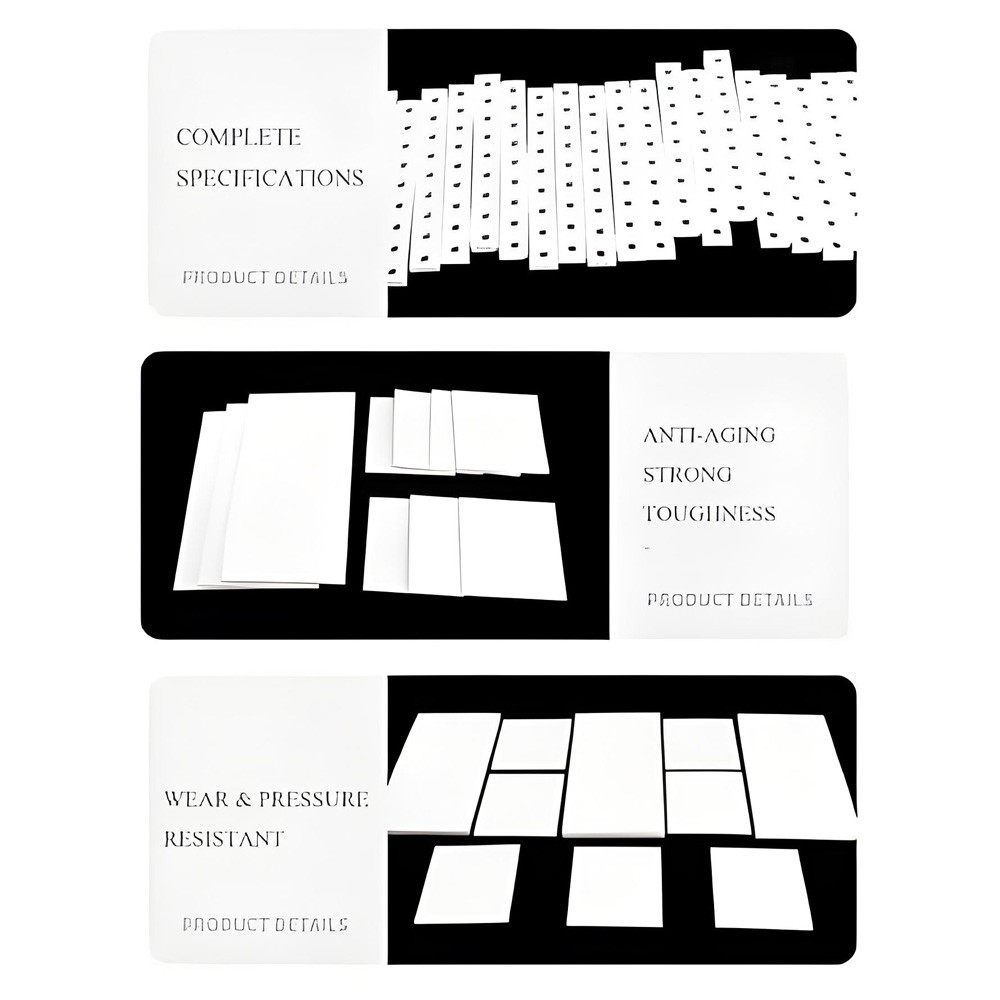 PTFE White Sheet 5mm 6mm 8mm 10mm to 45mm Thick Various Rectangular Strip sizes