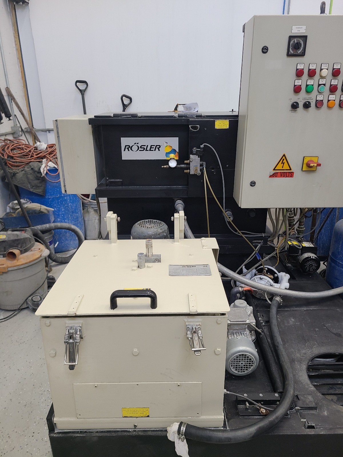 ROSLER Z-800 Centrifuge for removing mud from vibratory tumbler rinse water