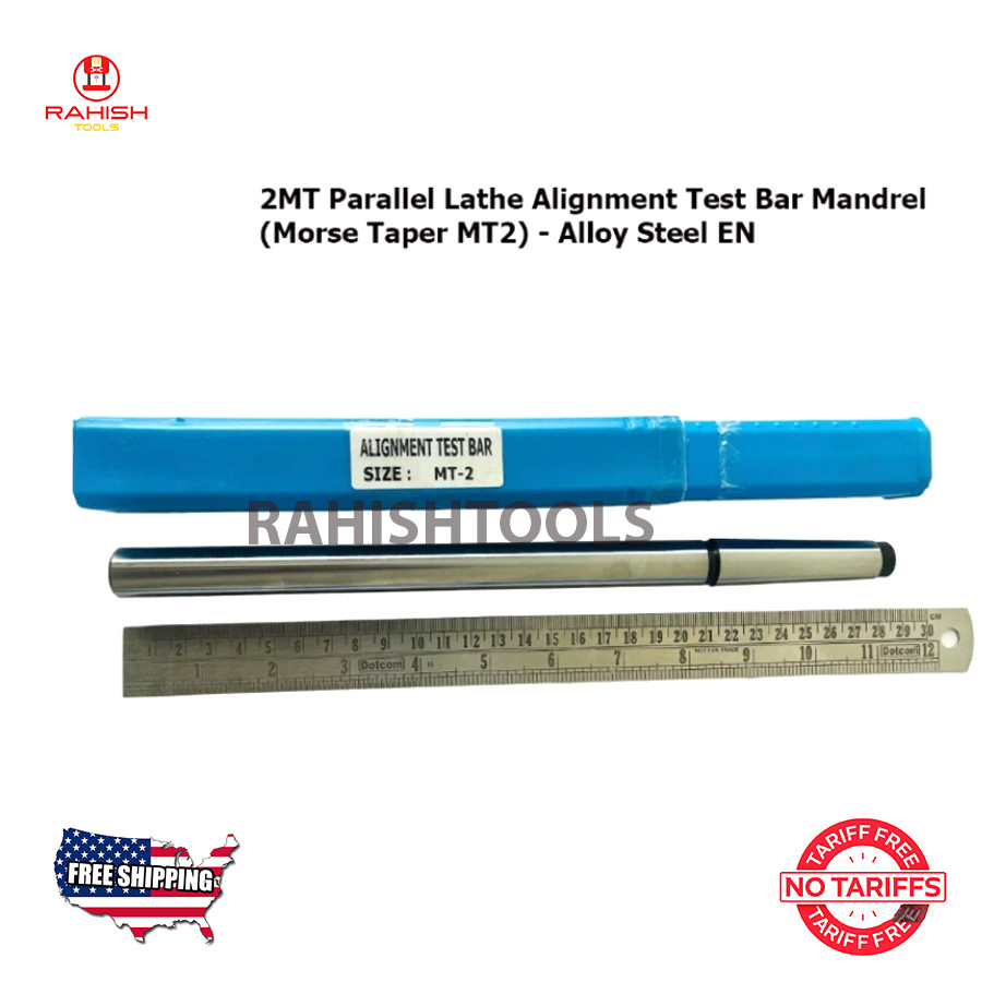 2MT Parallel Lathe Test Bar Alignment Mandrel (Morse Taper MT20)- Alloy Steel EN
