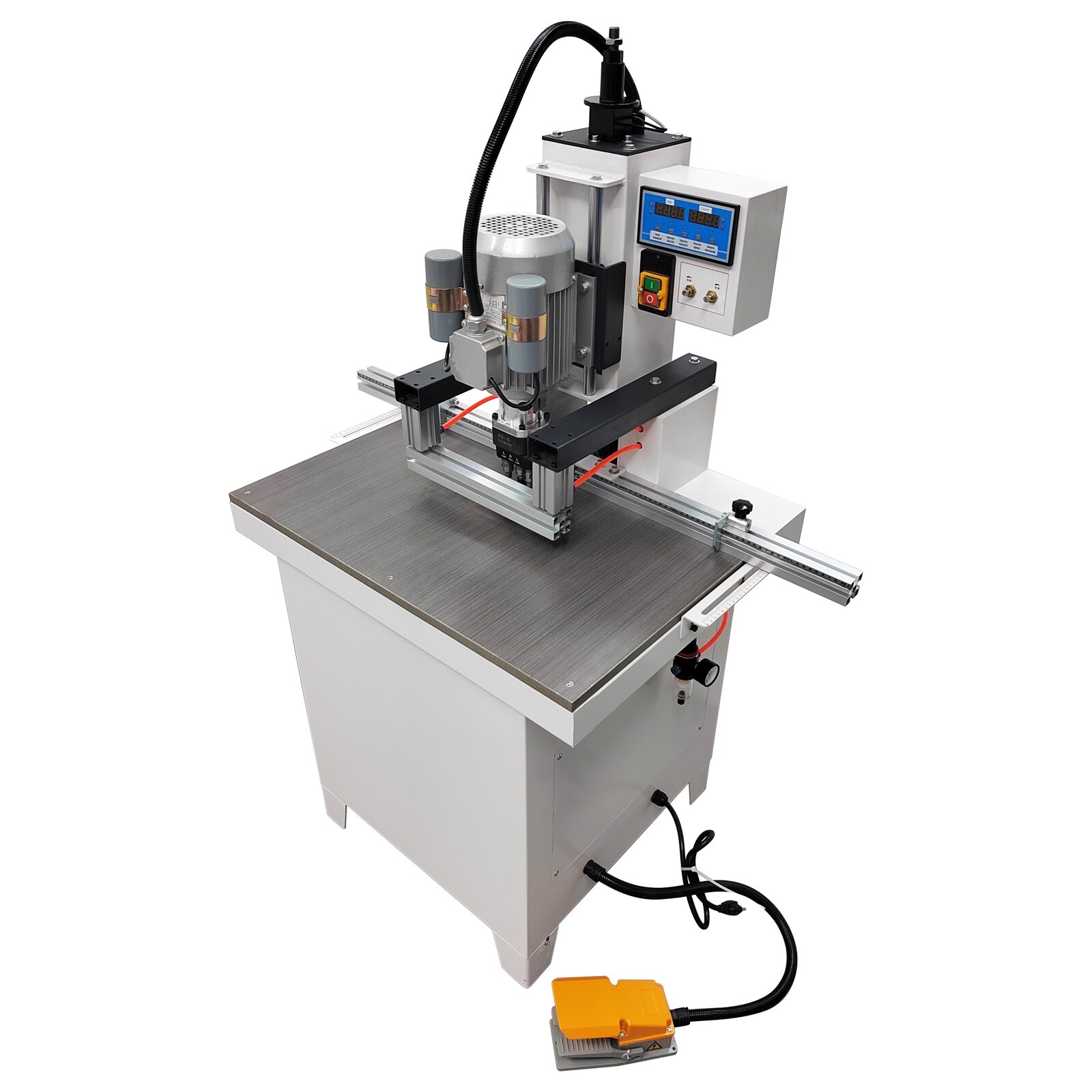 110V 48-6 Woodworking Horizontal Vertical Drilling Machine 3-16mm Drill Chuck