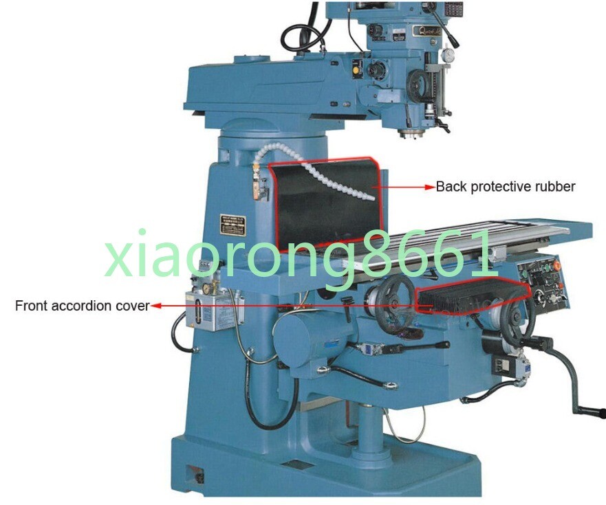 Retractable Protective Accordion Way Dust Cover Rubber for Bridgeport Milling