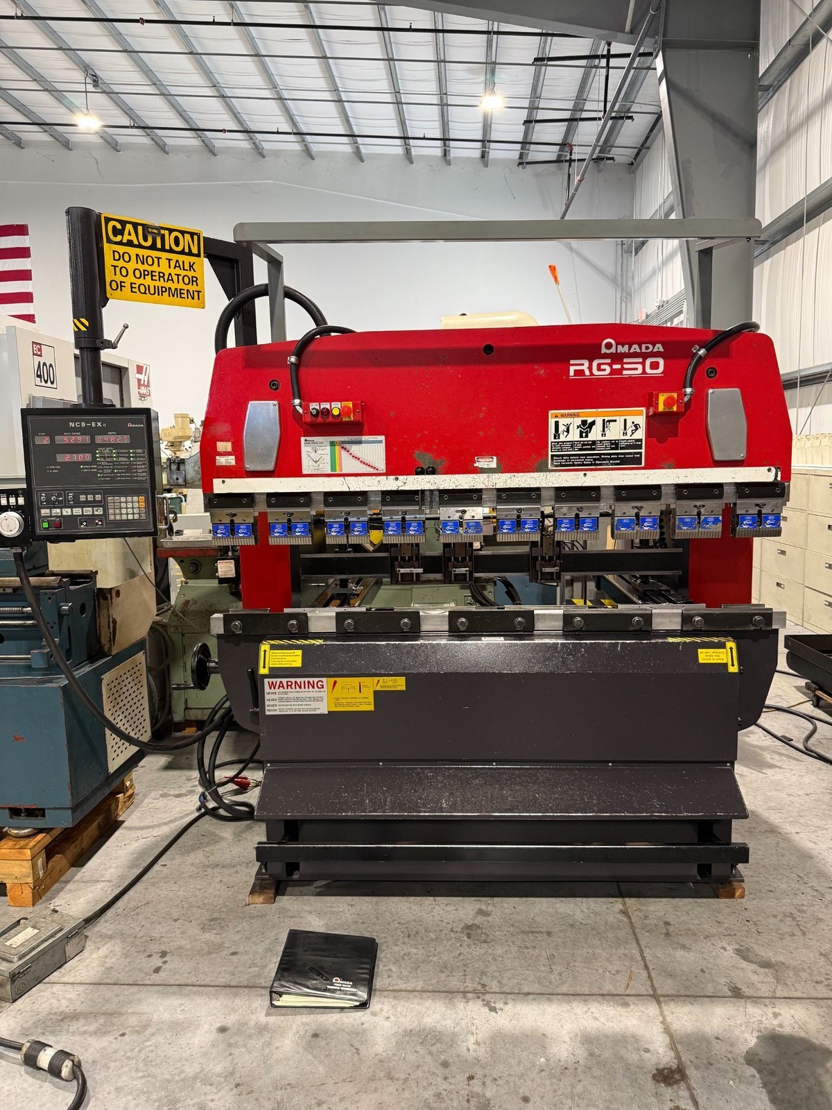 AMADA RG-50 78.8” x 55 Ton Up Acting Hydraulic Press Brake 2001’ #8415