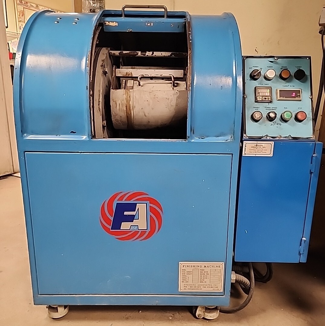 FINISHING ASSOCIATES, VC-12 Industrial centrifugal barrel finisher