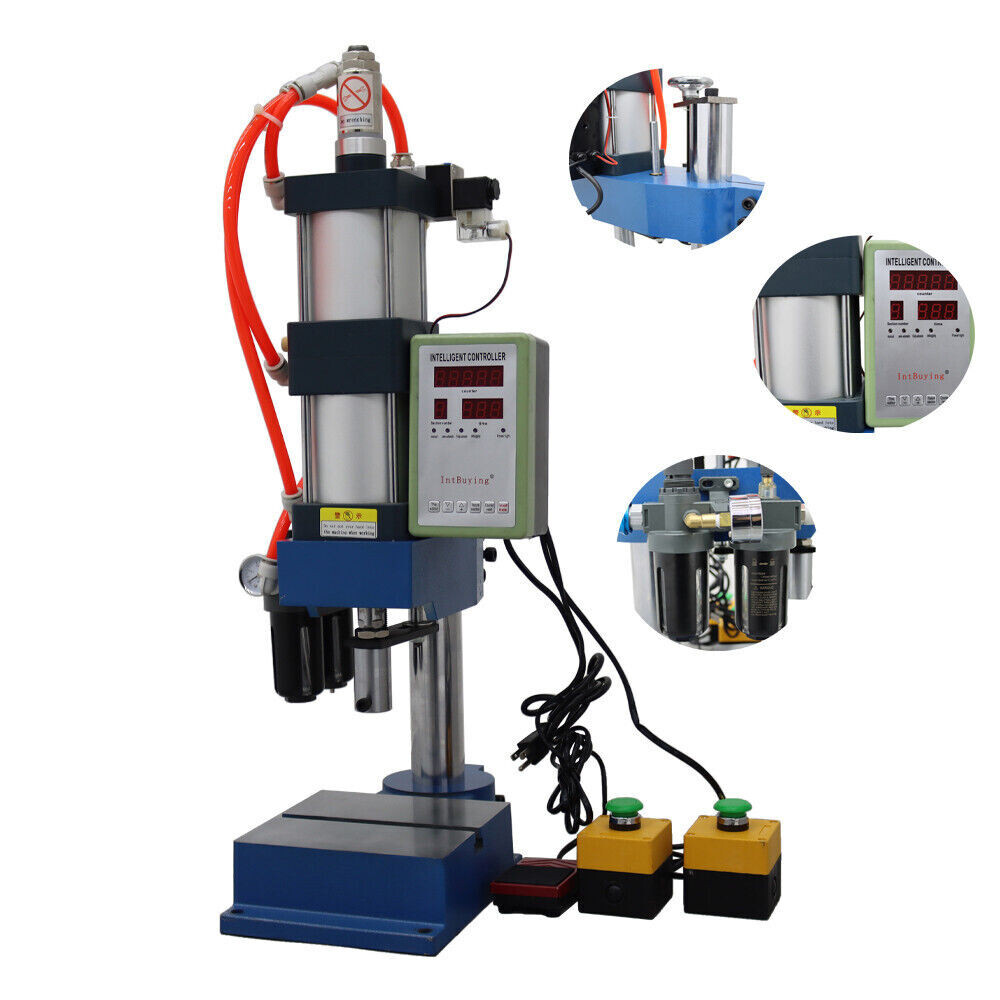 2205Lbs/1000kg 110V Pneumatic Punch Press Machine with controller Pressure 1 ton