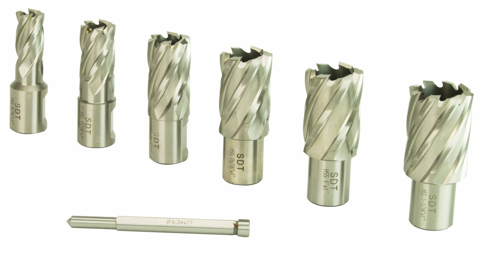 Steel Dragon Tools® MD45 Magnetic Drill Press with 7PC 1″ HSS Cutter Kit