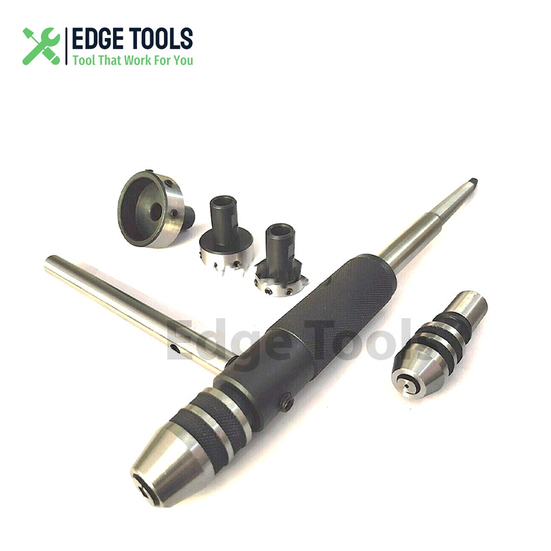 New Lathe Tailstock Tap & Die Holder Kit MT1 Shank Threading Tapping Set EDGE