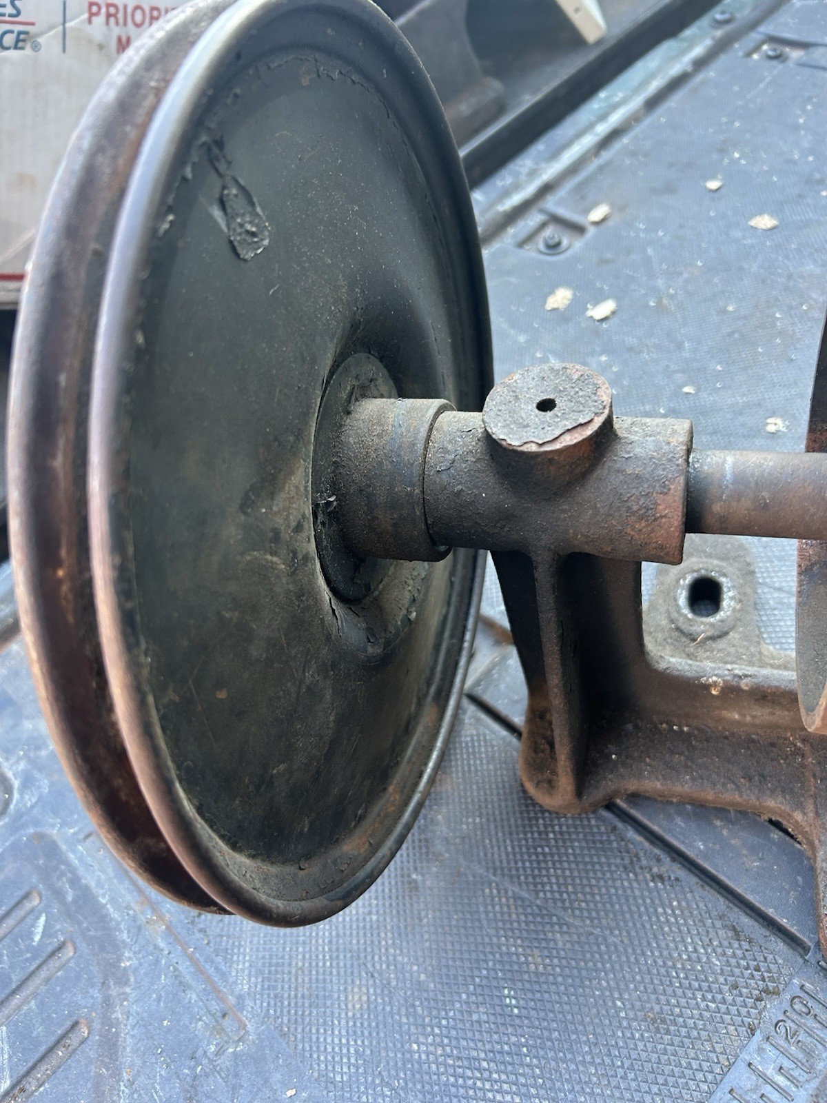 Sheldon 10” Metal Lathe Jackshaft W/ 10” Pulley , 3 Flat Belt Pulleys Cast Iron