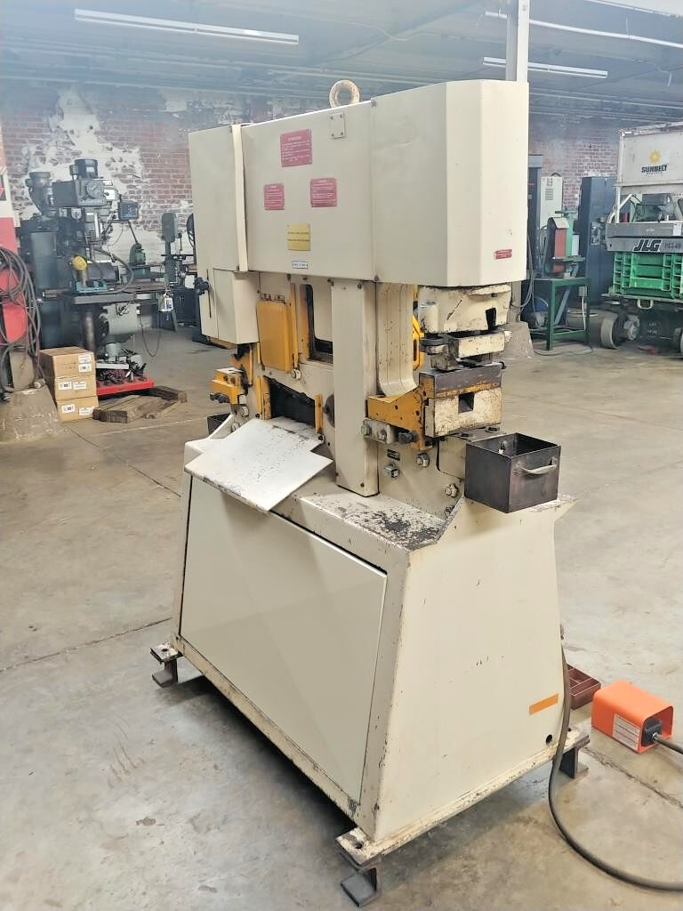 Geka Hydracrop 50 Ton Ironworker, Model HYD-50 w/Lot of punches & dies, notcher