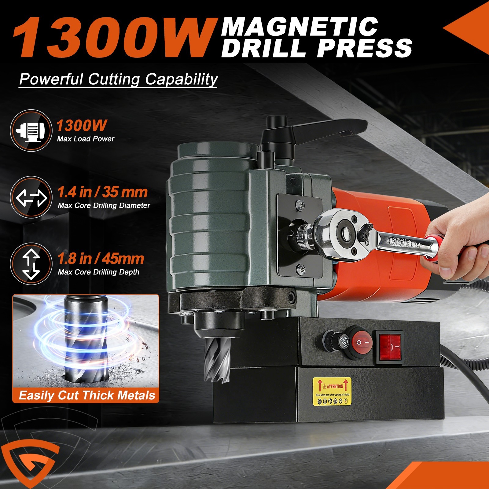 portable mag drill low profile mag mag drill press core drilling depth
