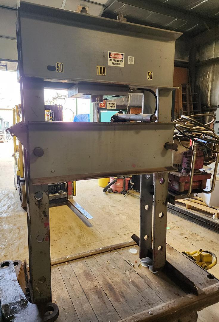 Enerpac 100 Ton Hydraulic H-Frame Shop Press EER542 115/230V Hydraulic Pump