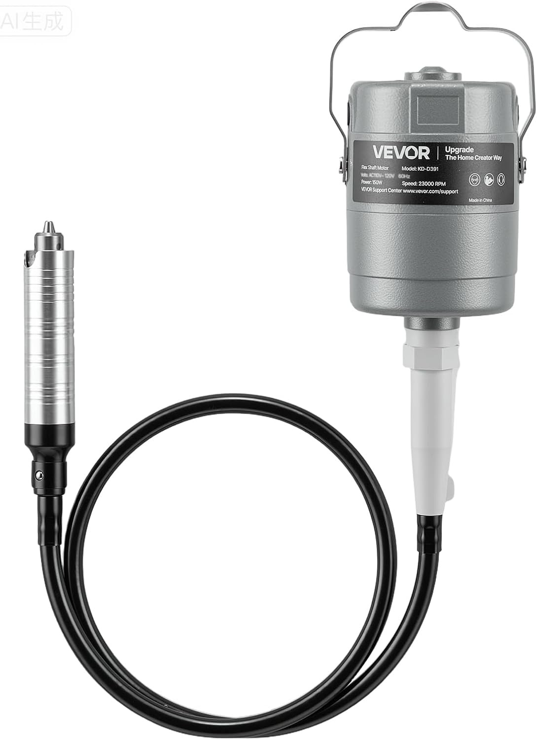 Flex Shaft Grinder, 150W 23000RPM Electric Flex Shaft Rotary Tool, Foot-Pedal Co