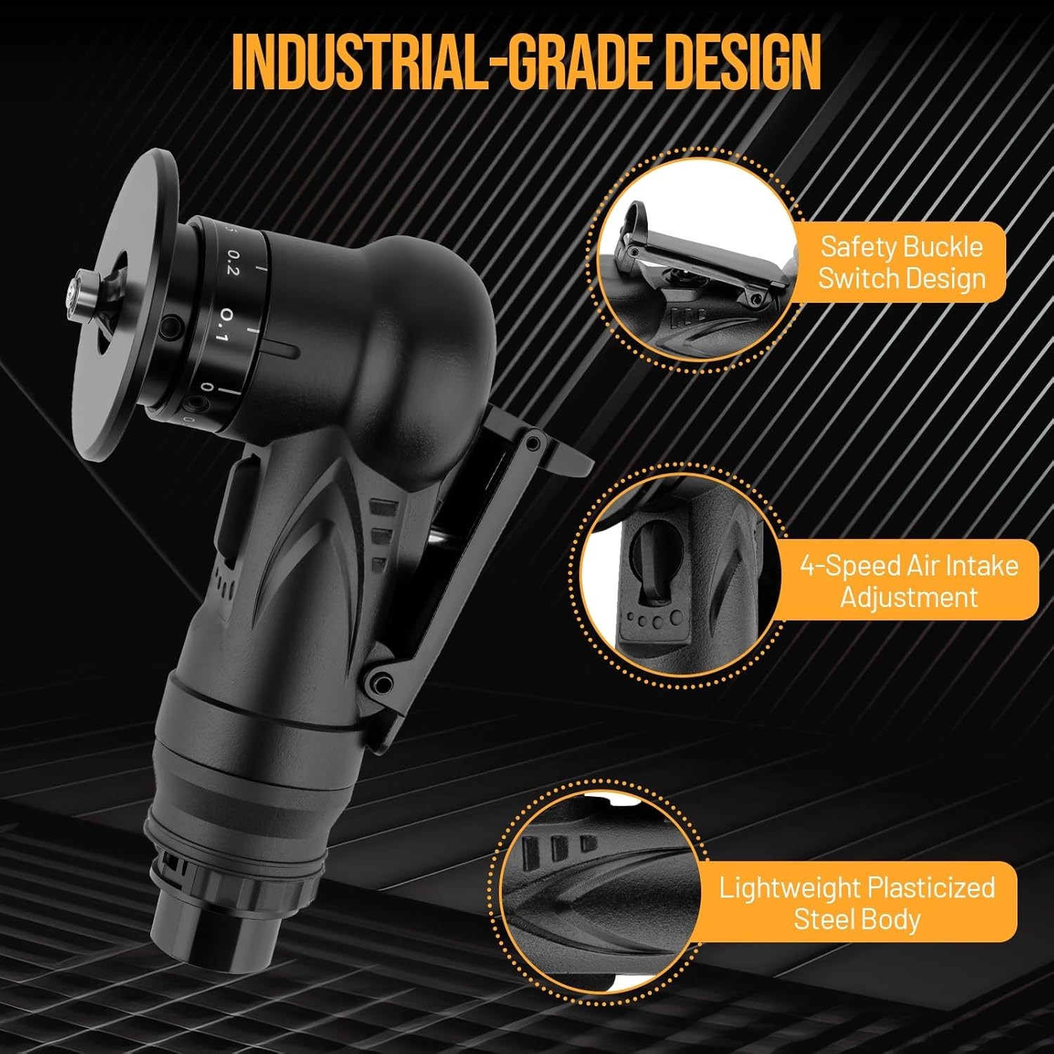 45 Degree Pneumatic Chamfering Tool, Mini Metal Working Fabrication Air Tool, An