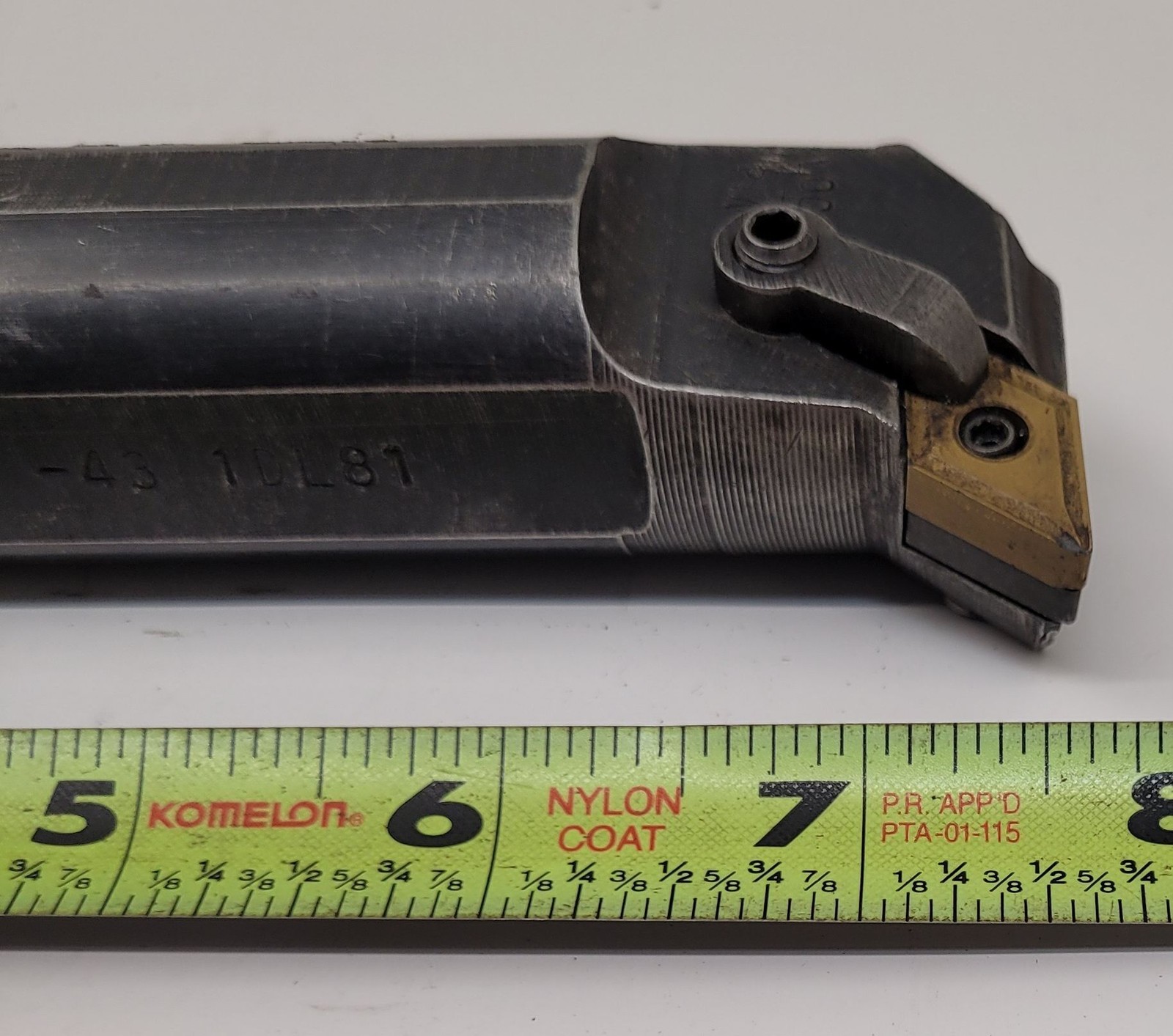 KENNAMETAL BL-3610 INDEXABLE INSERT BORING BAR – 1.25″ SHANK