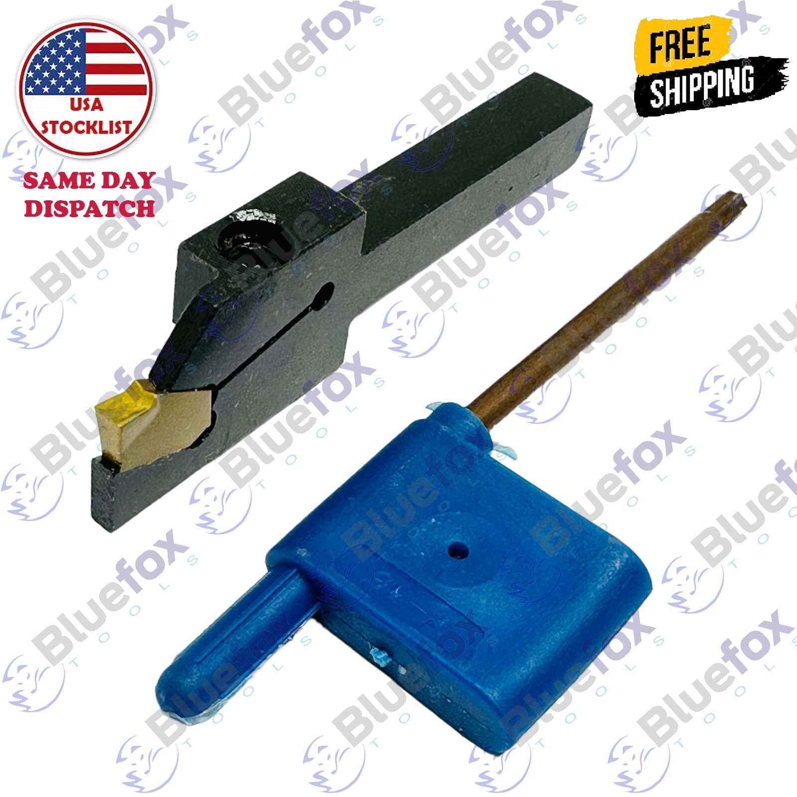 8mm Mini Indexable Parting Tool Cut Off Holder With Carbide tip For Mini Lathe
