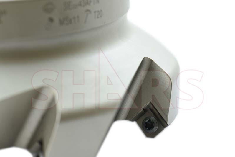 Shars CNC 6″ 45° Indexable Face Mill SEHT 43 Insert 8 Flutes NEW R[