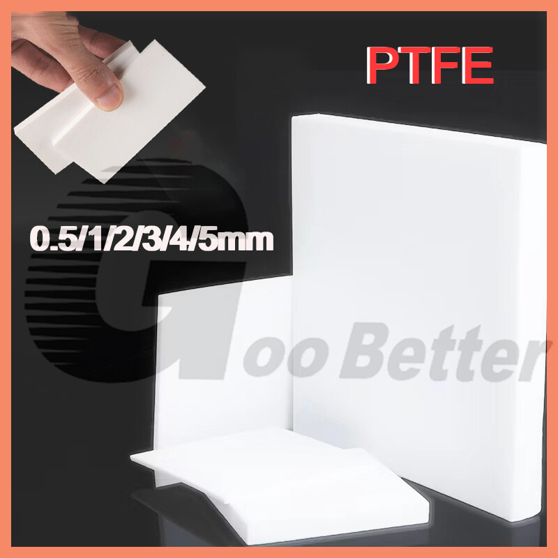 PTFE Plate Sheet High Temperature 0.5/1/2/3/4/5mm Thick Plastics Plate White