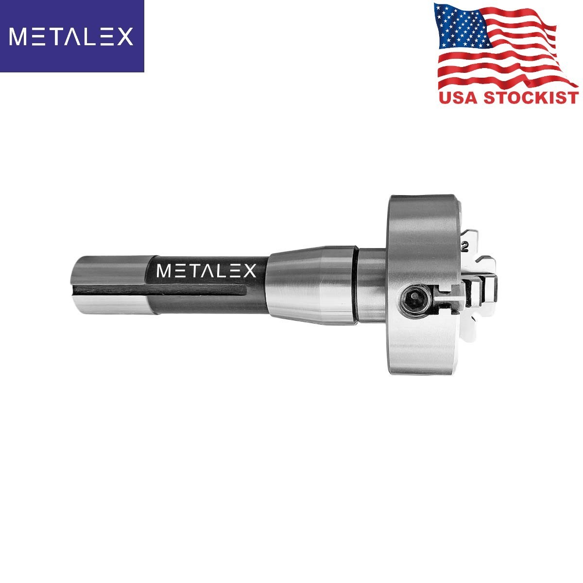 70mm Independent Lathe Chuck 4 Jaw 2-3/4″ Taper R8 Adapter Shank Arbor Metalwork