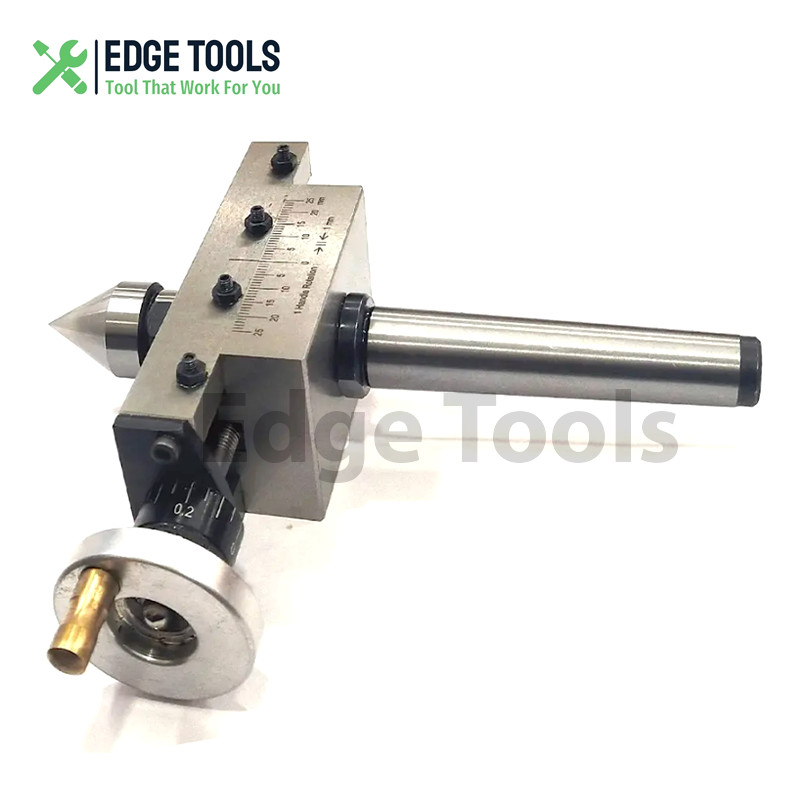 2MT Shank Lathe Taper Turning Attachment Cross Slide With Revolving Live Center