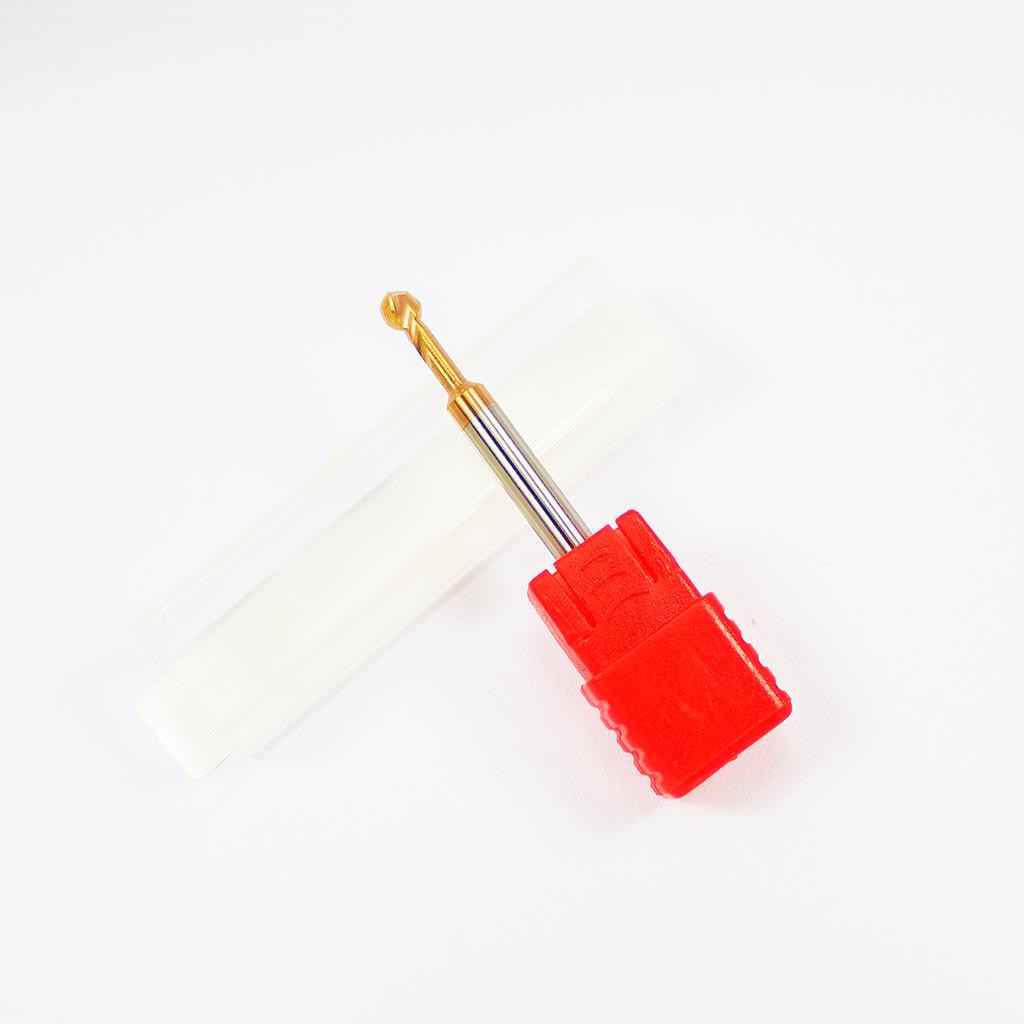 TiCN Coated Solid Carbide Ball Nose End Mill Lollipop Cutter R1mm-R6mm CNC