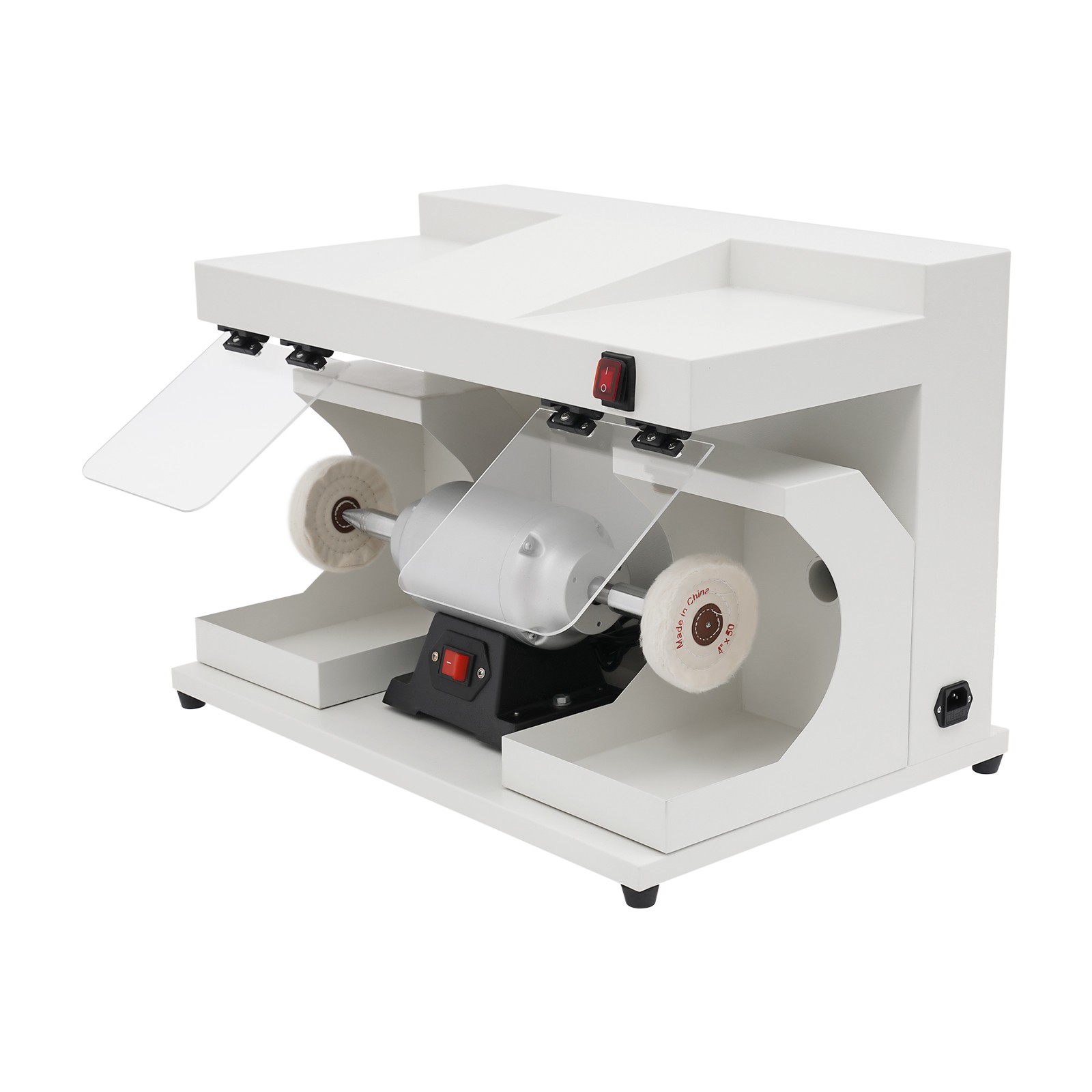 550W Electric Double Dust Shield Head Polishing Machine for Jewelry/Hardware/DIY