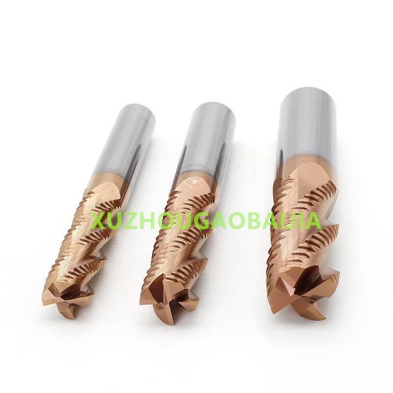 Carbide 4-Flute Roughing End Mill for Aluminum & Steel | 3mm-20mm