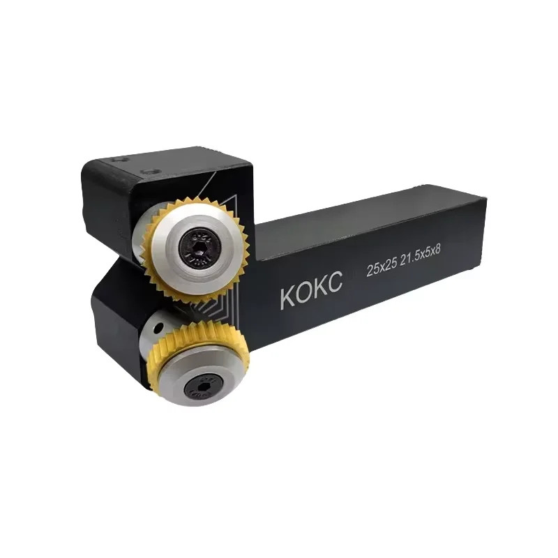 Stuka Cut Knurling Non-adjustable center height 25*25mm Dual Wheel Tools