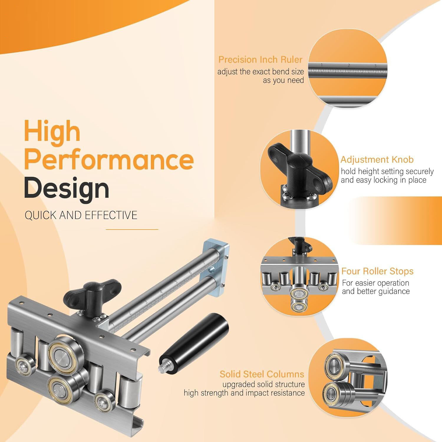 2204 Uni Bender Fits bends on 24 gauge steel or lighter that do not exceed 10’