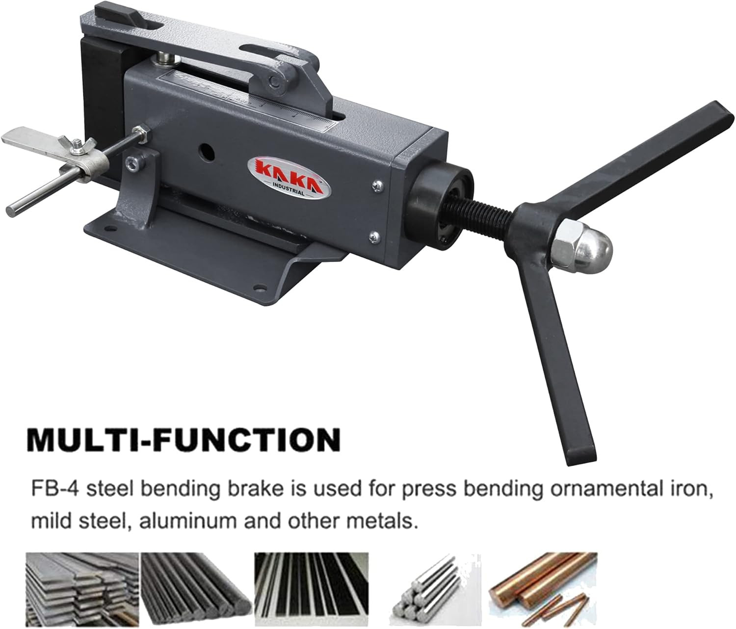 Manual Steel Bending Brake 4 Inch 2.5 Ton Press 90 Degree Bench Top Metal Bender