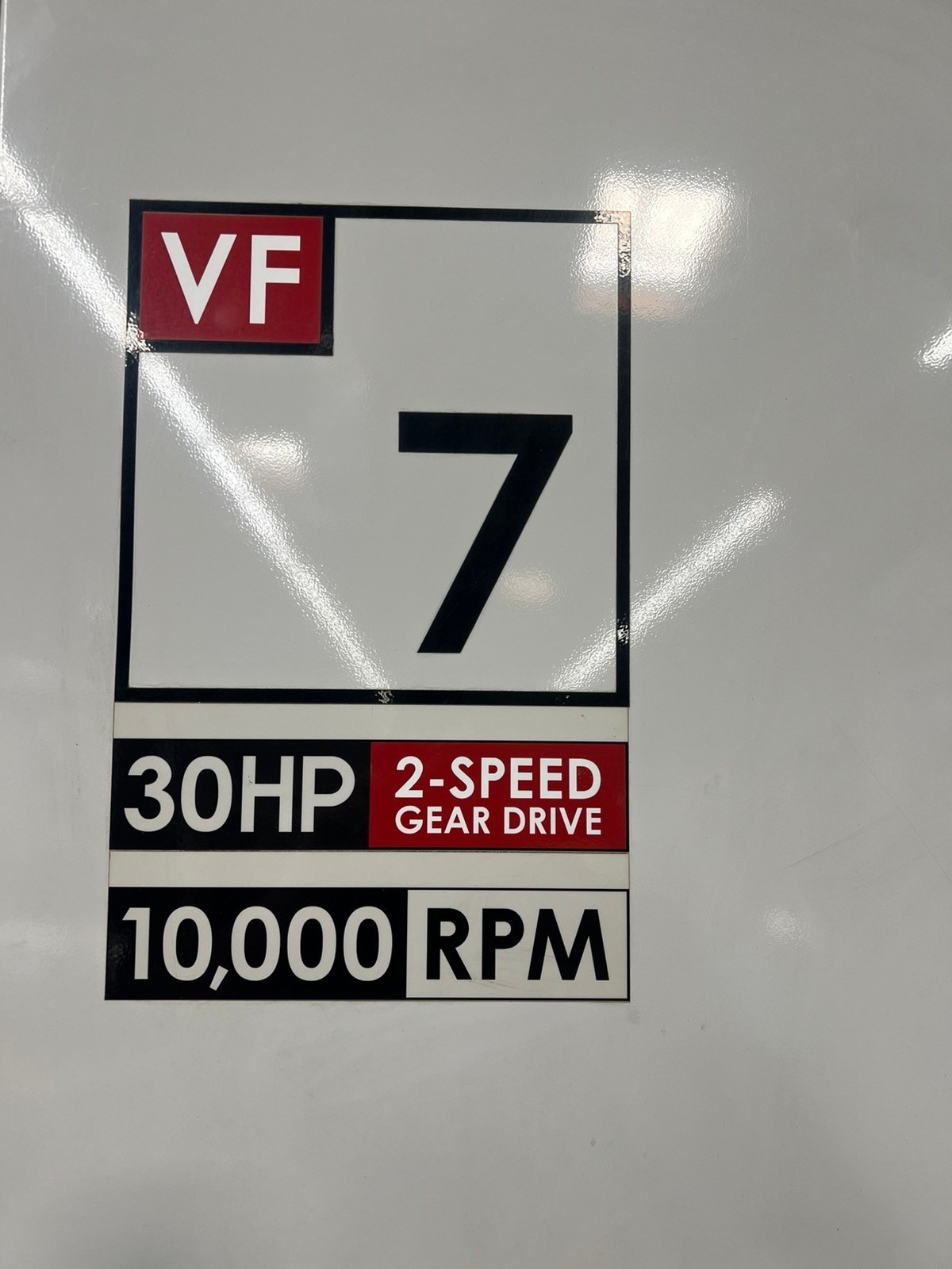 2004 HAAS VF-7 CNC VMC, 30HP, 10,000 RPM 2 Speed Gear Box, 4th axis ready,crane