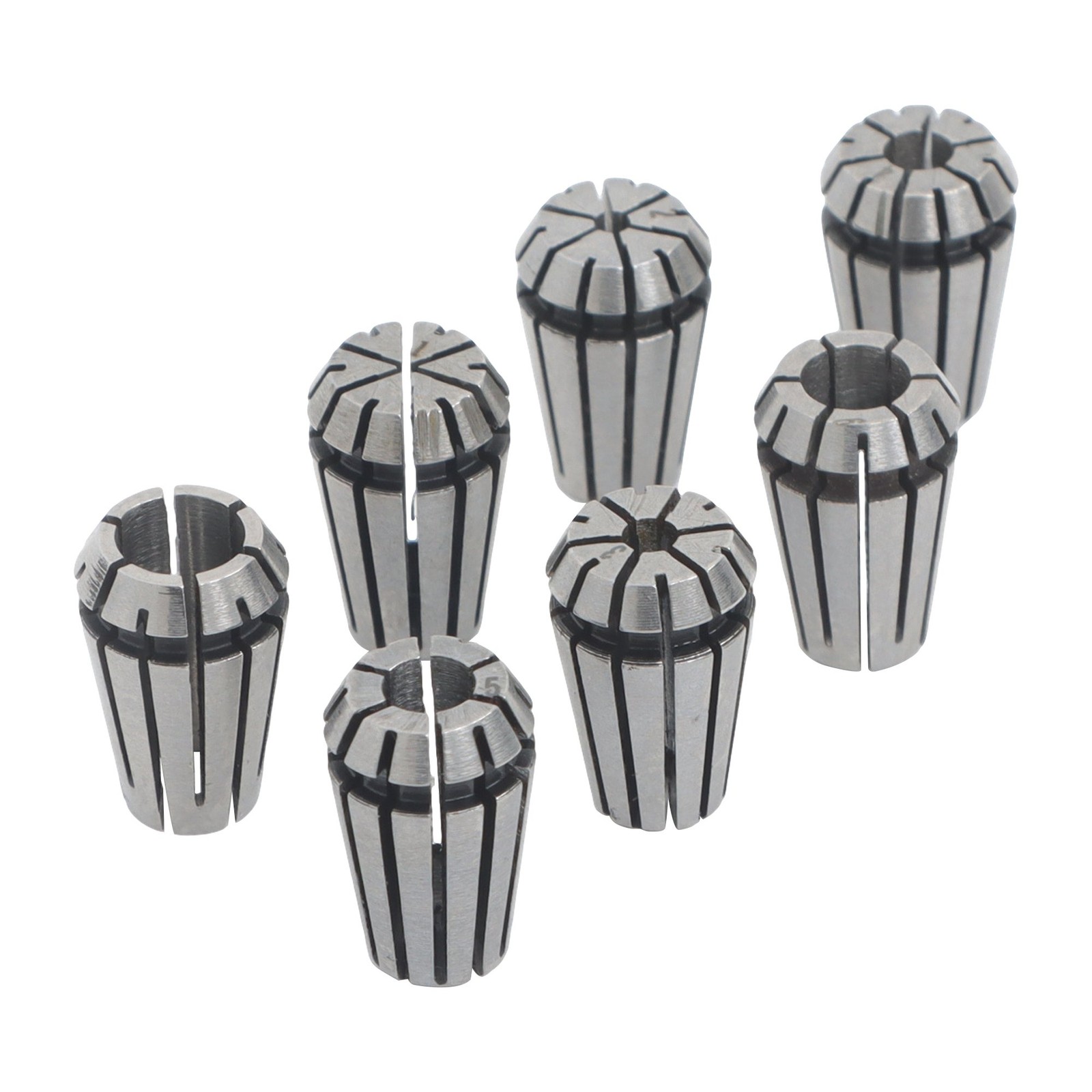 7pcs CNC Milling Lathe Tool ER11 Collet Set 1mm to 7mm Included New