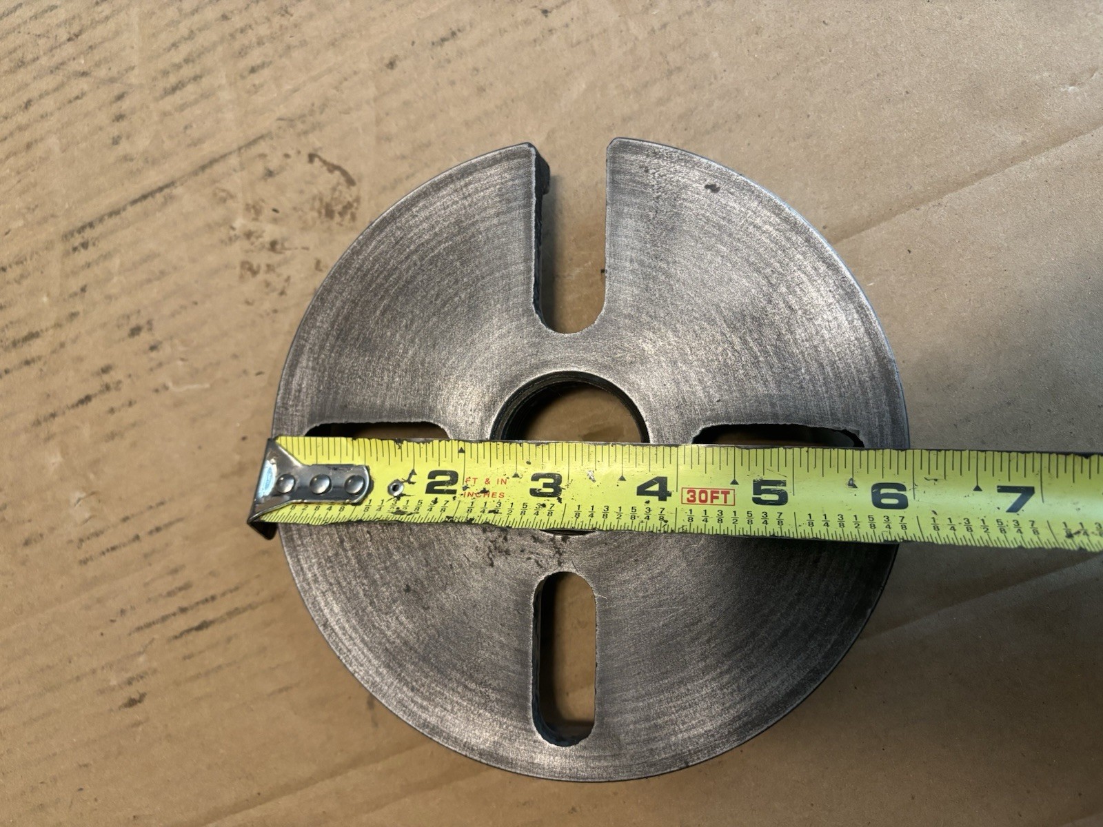 6” Diameter South Bend 9/10K Slotted Faceplate, Lathe, South Bend 9″,