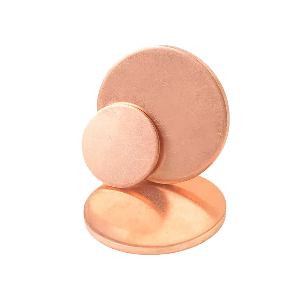 Solid Pure Copper Disc Blank Cut Round Sheet Plate Thick 0.5-3mm Dia 10mm-200mm