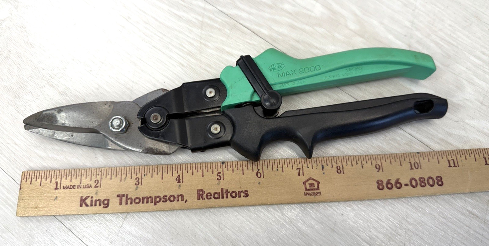 Malco M2002 MAX 2000 Aviation Right Cut Snip 10in Compound Leverage